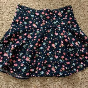 Abercrombie kids floral print skater skirt